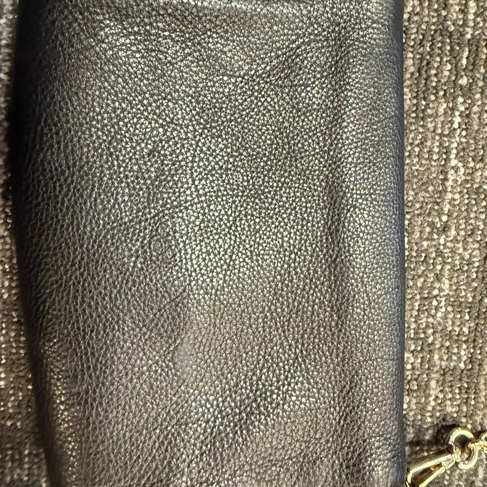 Vintage Coach Madison Black Leather Crossbody Bag Gold Chain Strap & Leather Tag - Picture 6 of 10